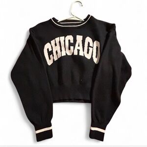 Rue21 Black Chicago Hoodie Sweatshirt